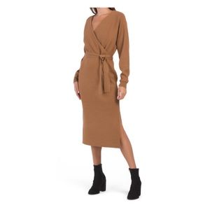 Nicole Miller knit belted sweater dress only worn once for pictures.